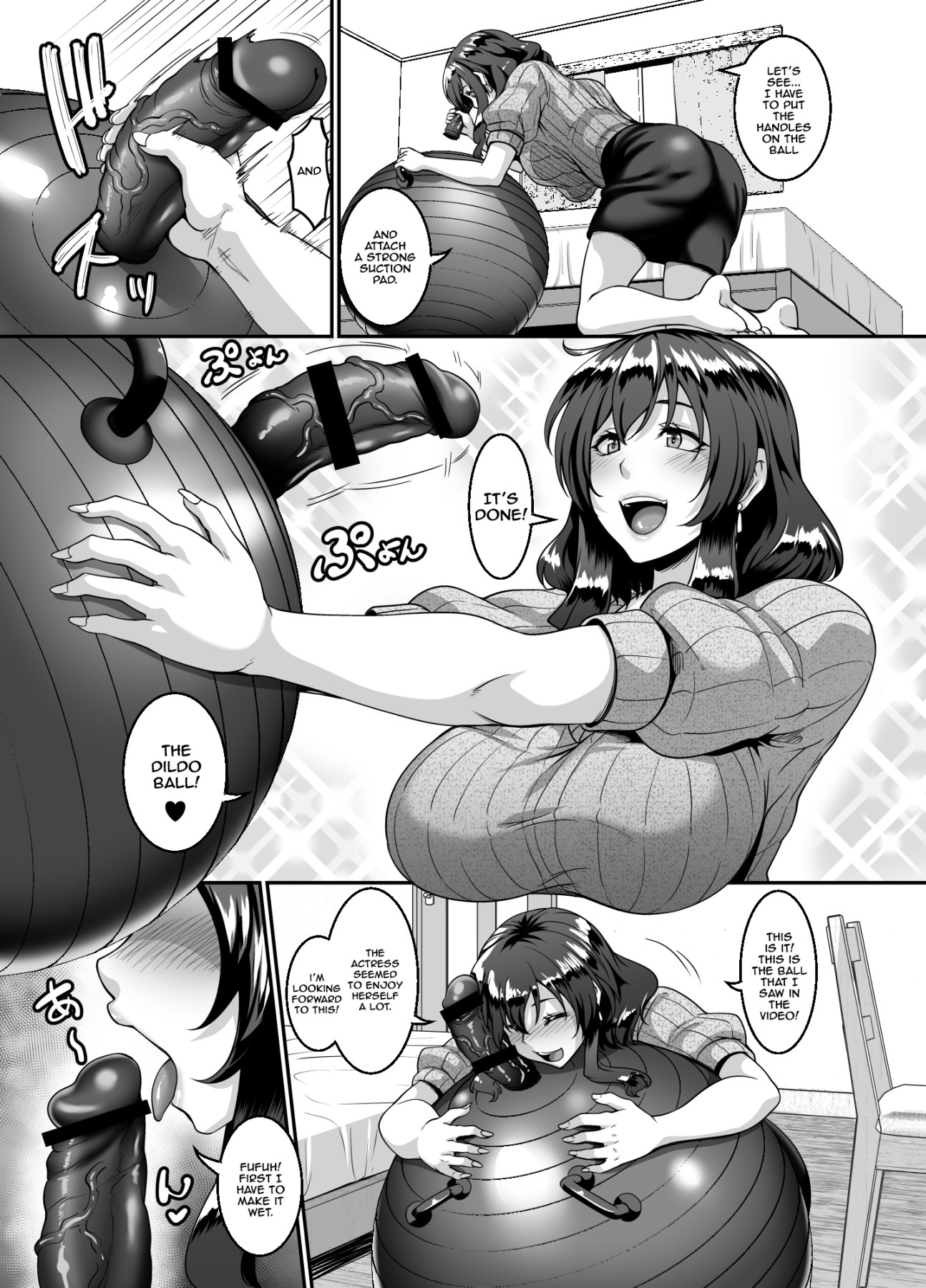 Hentai Manga Comic-This Housewife Loves Her Dildo Ball-Read-5